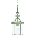 Searchlight - lanterns - suspension lanterne de plafond  1 ampoule en laiton antique, e27
