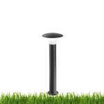 Lanterne aluminium gea led leo ges512 led gris anthracite lampadaire extrieur moderne 75cm ip44 e27
