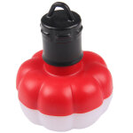 Lanterne de camping led portative en forme de citrouille - lumi�re d'ambiance pour tente (rouge)