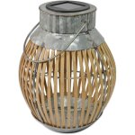 Lanterne solaire bambou h35cm orium