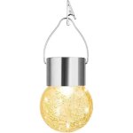 Lanterne solaire � clipser lumi�res de boules de verre craquel�es � �nergie solaire - lumi�res de nol ...