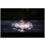 Lanterne solaire effet 3d rouge  poser ou suspendre, clats projets comme des ptales de lumire