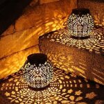 Jamais utilis�]lanterne solaire d'ext�rieur, lot de 2 lampes solaires de jardin � led, lanterne � �nergie ...