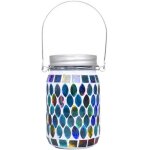 Lanterne solaire ext�rieur - lampes solaires �tanches en verre � changement de couleur - lanternes mosa�que ...