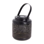 Lanterne solaire int�rieur dor� ip44 - m�tal - noir - solam - b - xanlite