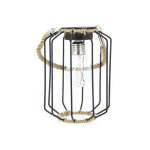 Lanterne solaire ip44 blanc chaud m�tal et corde 6h d'autonomie - soretro4 - xanlite