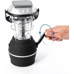 Lanterne solaire, lampe de camping led ultra bright, 2 modes d'�clairage r�glable, 5 m�thodes de charge, ...