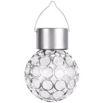 Lanterne solaire led suspendue, imperm�able, boule ajour�e, luminaire d�coratif d'ext�rieur, id�al pour ...