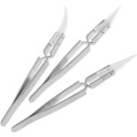 Laoa 3 pack pr�cision pince � �piler antistatique brucelles invers�e en c�ramique ensemble de pincettes ...