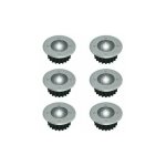 Ulisem lot de 6 spots led solaires encastrables au sol - ronds - diam�tre : 85 mm - ext�rieur r�sistant ...