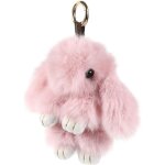 Lapin porte - cl�s 12 cm fourrure de lapin porte - cl�s voiture sac � main porte - cl�s sac pendentif ...