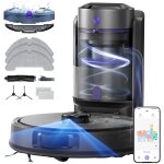 Laresar aspirateur robot laveur 10, 000pa avec station sans sac, aspirateur robot lidar avec station ...