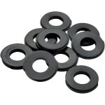 Largeight - lot de 10 flexibles de douche - joint plat - 2 mm - pour tuyau de douche 1 / 2' - fin �tanch�it� ...