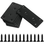 Largeight - 10 pi�ces plaques perfor�es, plaques equerre d'assemblage, connecteur bois, connecteurs plats ...
