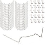 Largeight - lot de 100 clips de fixation pour verre de serre avec 50 clips de fixation pour vitrage de ...
