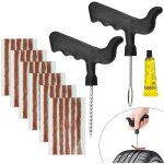 Largeight - jamais utilis�]30 pcs m�che r�paration pneu en caoutchouc naturel m�che pneu voiture 6mm10cm ...