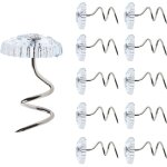 Largeight - 50 pi�ces �pingles torsad�es, fixateur de clip de coussin de canap� de couette de drap, t�tes ...