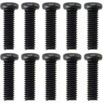 Largeight - jamais utilis�]lot de 10 vis de rechange m4 x 14 mm en acier au carbone compatibles avec ...