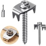 Largeight - jamais utilis�]lot de 100 clous de cl�ture en acier inoxydable pour bois tendre, clous de ...