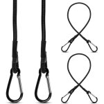 Largeight - jamais utilis�]lot de 4 tendeurs elastique avec mousqueton, 60cm tendeurs elastique avec ...
