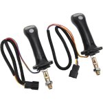 Largeight - poign�es de joystick excavatrices � 3 boutons, conception ergonomique, mat�riau en alliage ...