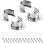 Largeight - raccords de tringle � rideaux de 25 mm pour penderie, tringle � v�tements, support de tringle ...