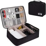 Largeight - sac organisateur pour c�bles grand electroniques portable pochette rangement imperm�able ...