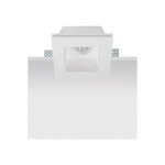 Larissa lighting - coupelle fixe blanche pure trimless carre pour ampoule led gu10 zambelis