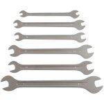 Jeu de 6 cles a fourches ultra minces laser tools extra plates