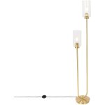 Laura - lampadaire - 2 lumi�re - h 148 cm - dor� - art deco - �clairage int�rieur - salon i chambre i ...