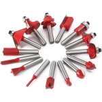 Lauwexe - accessoires de tour, ensemble de 15 fraises � toupie 1 / 4 pouce, pointe en acier tungst�ne ...