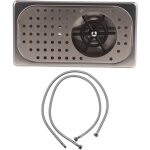 Lave?verres automatique rapide, rince?carafe inox g1 / 2 pour h�tel, caf�, maison ? mod�le fc?12?1 argent ...