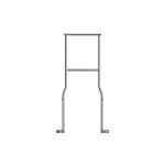 Layher - garde - corps d'extremit montage scurit 0. 73m pour chafaudage eurofacadier