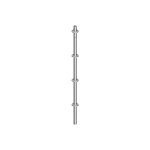 Montant sans goujon (de 0. 50m � 2m) pour �chafaudage multidirectionnel universel - layher