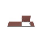 Layher - plancher  trappe decale sans chelle combi aluminium bois pour chafaudage multidirectionnel ...