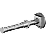 Layher ? v�rins d'amarrage en acier pour tube 40 / 49 mm ? filetage serr� 15 cm ? accessoire pour �chafaudage ...