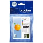 Lc3211 pack de 4 cartouches 1 noire + 3 couleurs pour imprimante jet d'encre - brother