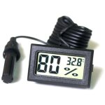 Lcd tuner num�rique int�gr� thermom�tre hygrom�tre avec sonde externe pour couveuse aquarium volaille ...