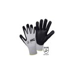 Gants de protection l + d worky 1158 - 7 100% nylon avec revtement nitrile en 388 risques mecaniques ...