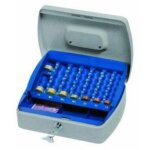 Lebez 098 caisse enregistreuse bleu, gris
