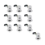 Leclubled - lot de 10 supports rt2012 étanche ip65 bbc fixe blanc 75mm Leclubled - lot de 10 supports rt2012 étanche ip65 bbc fixe blanc 75mm