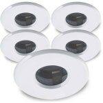 Leclubled - pack de 10 supports spots encastrable salles de bain gu5. 3 mr16 dc12v blanc rond �tanche ...