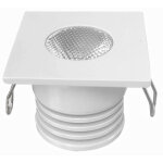 Leclubled - spot led carr blanc encastrable compact 4w 12v quivalent 30w - blanc naturel 4000k