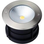Spot led encastrable sol 20w tanche ip67 - blanc chaud 3000k 1700lm - clairage encastr diamtre 165mm ...