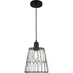 Suspension luminaire multiformes noire e27 diam�tre 235mm avec c�ble 1, 1m r�glable - suspension d'�clairage ...