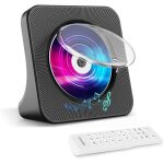 Lecteur cd bluetooth bureau, double haut - parleurs, minuterie, aux / usb, fm, casque, bluetooth, �cran ...