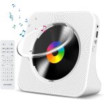 Lecteur cd de bureau avec bluetooth gueray lecteur cd mural haut - parleurs hifi int�gr�s portables avec ...