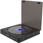 Lecteur cd et dvd pour tv vcd hd 1080p - prumya - plateau - hdmi av usb 3. 5 mm - blanc