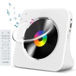 Lecteur cd de table avec bluetooth, enceintes hifi murales portables, �cran led int�gr�, lecteur audio ...