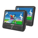 Lecteur dvd portable djix pvs906 - 50sm 9 - double ecran - autonomie 2h - noir